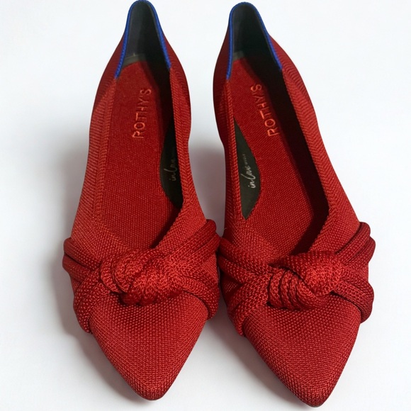 Rothy's Vibrant Red Knotted Flats - Picture 6 of 6